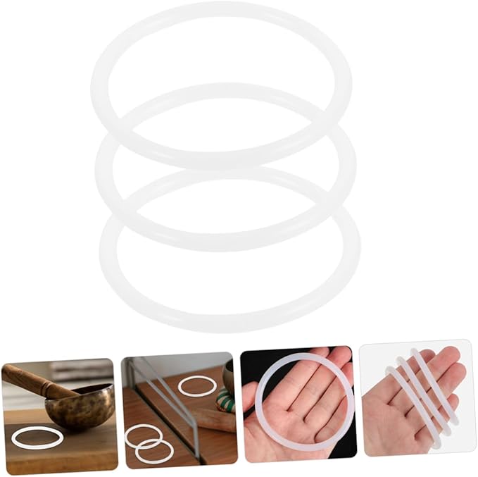 Beaupretty 3Pcs Rubber for Singing Bowls Durable Music Bowl Rings Elegant Cushioning for Singing Bowls Sound Bowl Accessories Home Studio Decoration - Bloomnest
