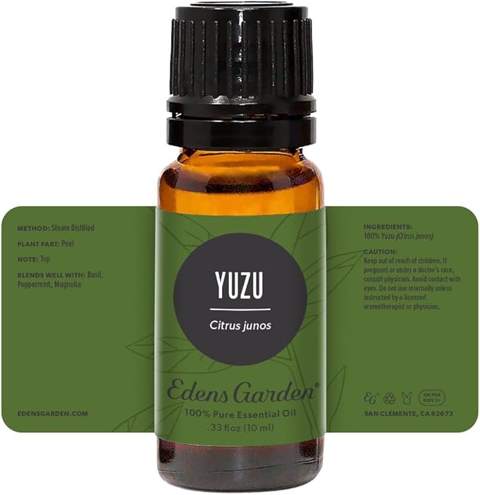Edens Garden Yuzu Essential Oil- 100% Pure Premium Grade, Undiluted, Natural, Therapeutic, Aromatherapy, The Best for Diffuser, Candle, Laundry, Kid Safe 10 ml (.33 fl oz) EdensGarden