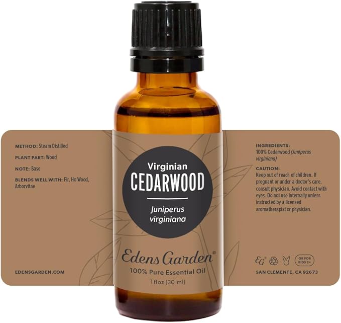 Edens Garden Cedarwood- Virginian Essential Oil- 100% Pure Premium Grade, Undiluted, Natural, Therapeutic, Aromatherapy, The Best for Diffuser, Skin, Hair, Humidifiers 30 ml (1 fl oz) - Bloomnest