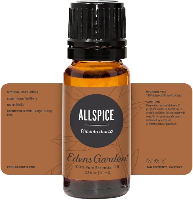 Edens Garden Allspice Essential Oil, 100% Pure Therapeutic Grade (Undiluted Natural/Homeopathic Aromatherapy Scented Essential Oil Singles) 10 ml EdensGarden