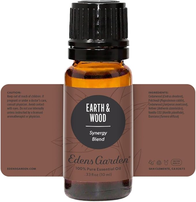 Edens Garden Earth & Wood Essential Oil Blend- 100% Pure Premium Grade, Undiluted, Natural, Therapeutic, Aromatherapy, The Best for Diffusing, Skin, Hair, Candle 10 ml (.33 fl oz) EdensGarden
