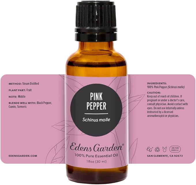 Edens Garden Pink Pepper Essential Oil- 100% Pure Premium Grade, Undiluted, Natural, Therapeutic, Aromatherapy, The Best for Diffuser, Candle, Laundry, Humidifiers 30 ml (1 fl oz) - Bloomnest
