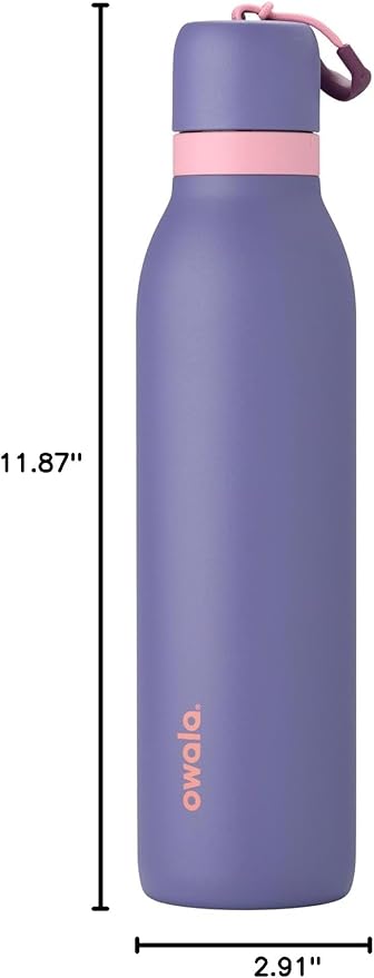 Owala FreeSip Twist Insulated Stainless Steel Water Bottle with Straw for Sports and Travel, BPA-Free, 24-oz, Blue Blue Jay Owala