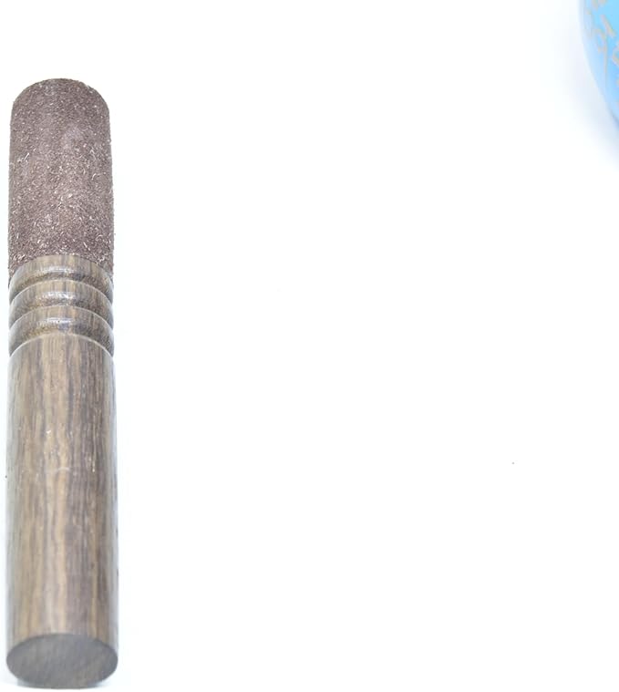 Leather-Wrapped Singing Bowl Striker, 7 x 1 Inches, Singing Bowl Mallet, Gong Mallet (Brown) - Bloomnest
