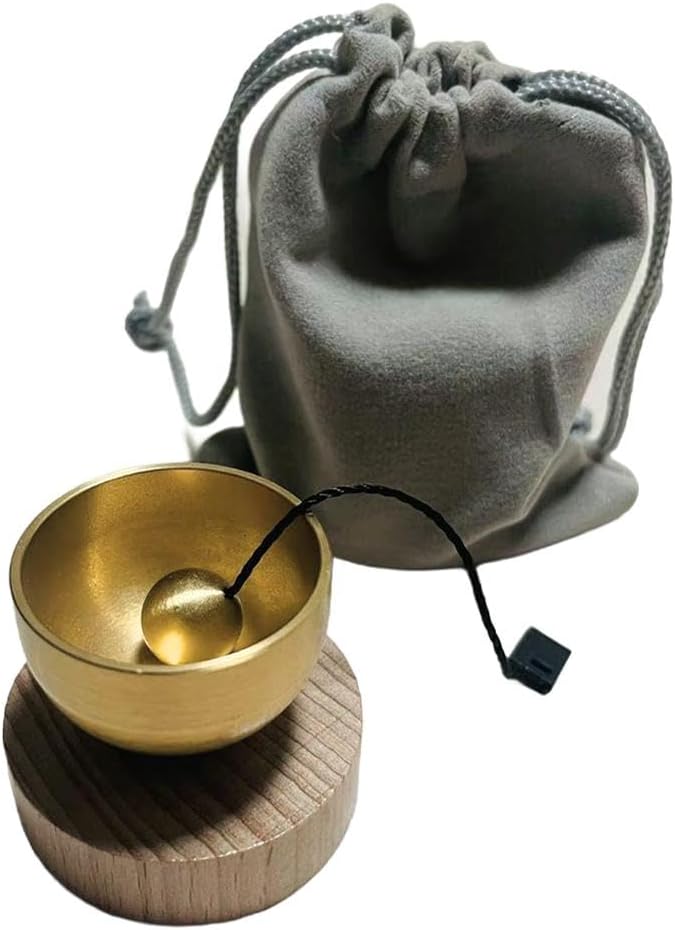 Mini Brass Singing Bowl Set, Handcrafted Small Tibetan Sound Bowl with Cushion, 3-in-1 Meditation Tool for Sound Therapy, Aromatherapy & Mindfulness for Yoga, Relaxation & Stress Relief - Bloomnest