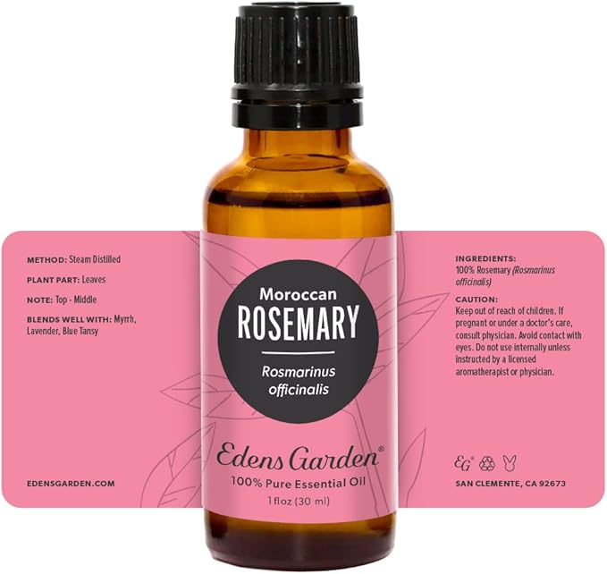Edens Garden Rosemary- Moroccan Essential Oil- 100% Pure Premium Grade, Undiluted, Natural, Therapeutic, Aromatherapy, The Best for Diffuser, Skin, Laundry, Humidifiers 30 ml (1 fl oz) - Bloomnest