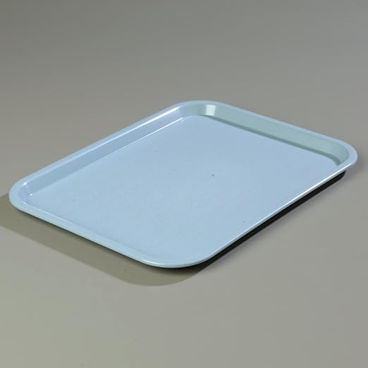 Carlisle FoodService Products Plastic Tray, 12" x 16" | Slate | Pack of 2 | Cafe | Fast Food - Bloomnest