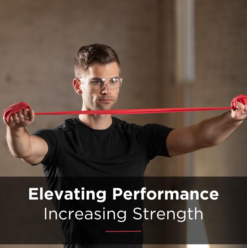 THERABAND Resistance Bands, 6 Yard Roll Professional Latex Elastic Band For Upper Body, Lower Body, & Core Exercise, Physical Therapy, Pilates, At-Home Workouts, & Rehab, Red, Medium, Level 3