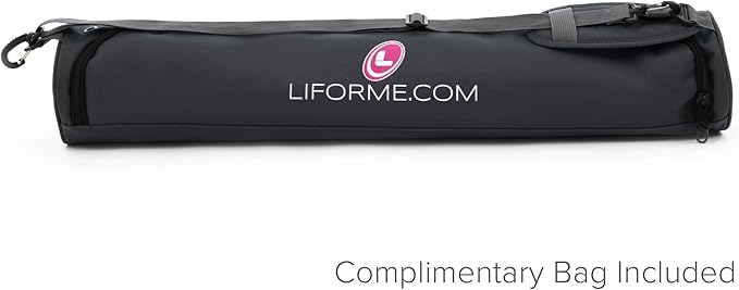 Liforme Travel Yoga mat – Patented Alignment System, Warrior-Like Grip, Non-Slip, Eco-Friendly, Ultra-Lightweight and Sweat Resistant, Made with Natural Rubber