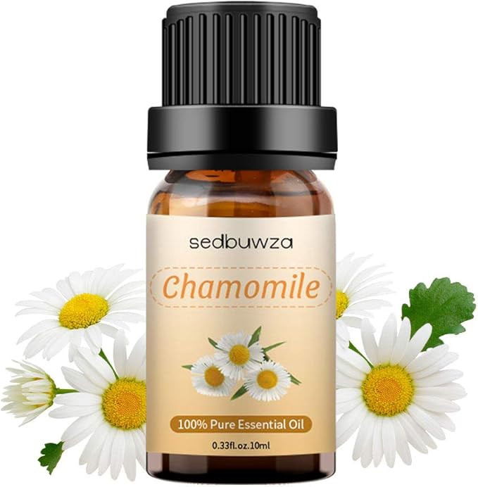 Sedbuwza Chamomile Essential Oil, Pure Organic Chamomile Fragrance Oil for Diffuser, Humidifier, Soap, Candle, Perfume Sedbuwza