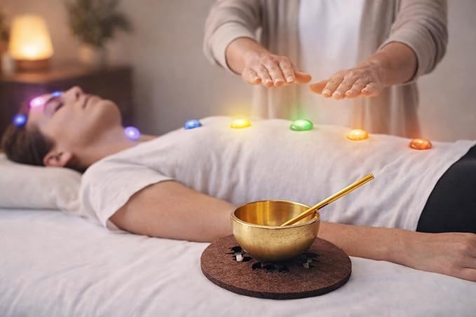 Mini Singing Bowl Set Meditation Sound Bowl for Yoga, Meditation & Relaxation, Mindfulness,Chakra Healing, Stress Relief, Self-Regulation, Unique Spiritual Gifts for Women and Men - Bloomnest