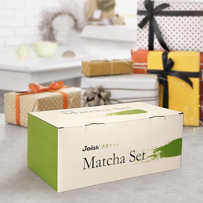Matcha Whisk Set, Matcha Kit 10-Pcs, Bamboo Whisk and Ceramic Bowl with Spout & Measuring Spoon & Cup, Japanese Ceremony Matcha Tea Making Tools - Bloomnest