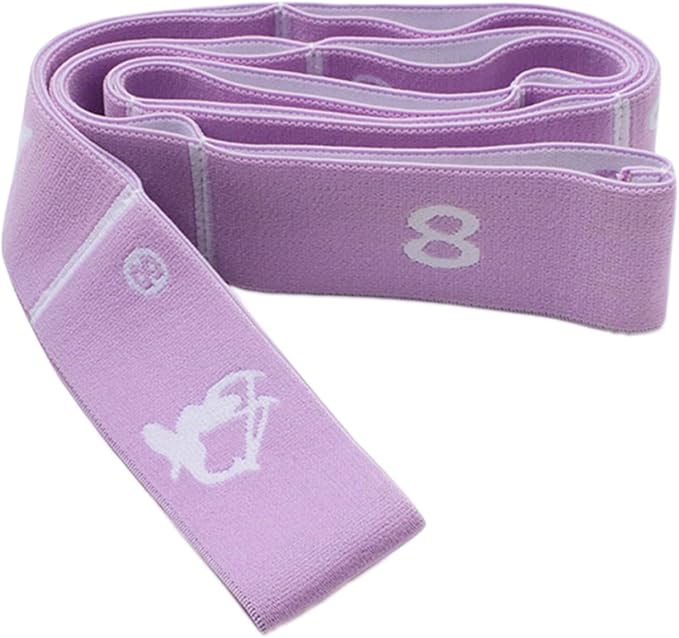 Adjustable Stretch Strap for Kids, 8-Loop Elastic Resistance Band for Children Gymnastics, Ballet Dance, Yoga, Stuff,Pilates & Flexibility Training, Home Exercise Equipment for Girls - Bloomnest