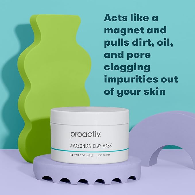 Proactiv Amazonian Clay Mask, Creamy, Natural Cleansing Skin Care Face Mask with Minerals, Vitamins and Antioxidants, Moisturizing for Acne, Gray, Cucumber, 3 Fl Oz - Bloomnest