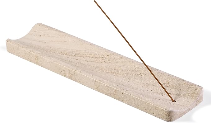 Koville Marble Incense Holder, Incense Holder for Sticks, Incense Sticks Holder Ash Catcher for Meditation Yoga SPA, Natural Stone Incense Burner, Home Table Decor - Bloomnest