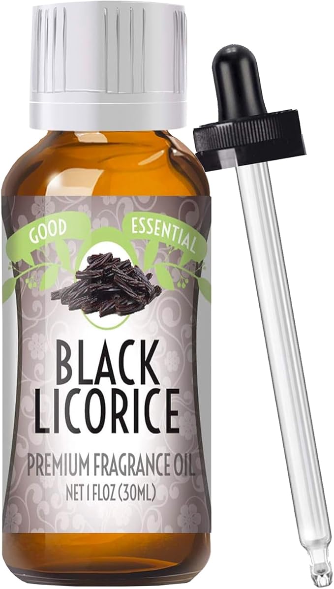 Good Essential Professional Black Licorice Fragrance Oil (1 fl oz / 30ml) Licorice Diffuser Oil for Candles, Soaps, Lotions, Perfume, Soap Making GoodEssential