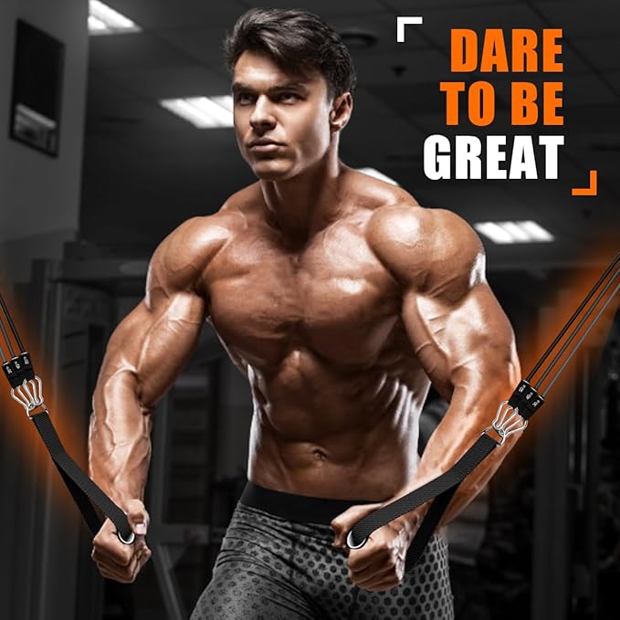 WHATAFIT Resistance Bands, Exercise Bands,Resistance Bands for Working Out, Work Out Bands with Handles for Men and Women Fitness, Strength Training Home Gym Equipment - Bloomnest