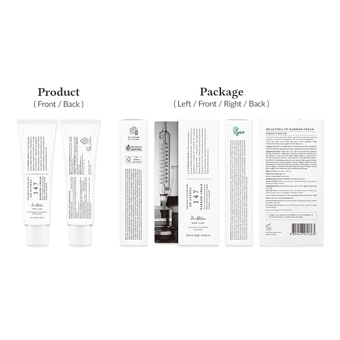 Dr.Althea 147 Barrier Cream | Daily Skin Barrier Care | Deep Hydrating with Hyaluronic Acid & Ceramides | Korean Vegan Skincare for All Skin Types | 1.7 Fl Oz - Bloomnest