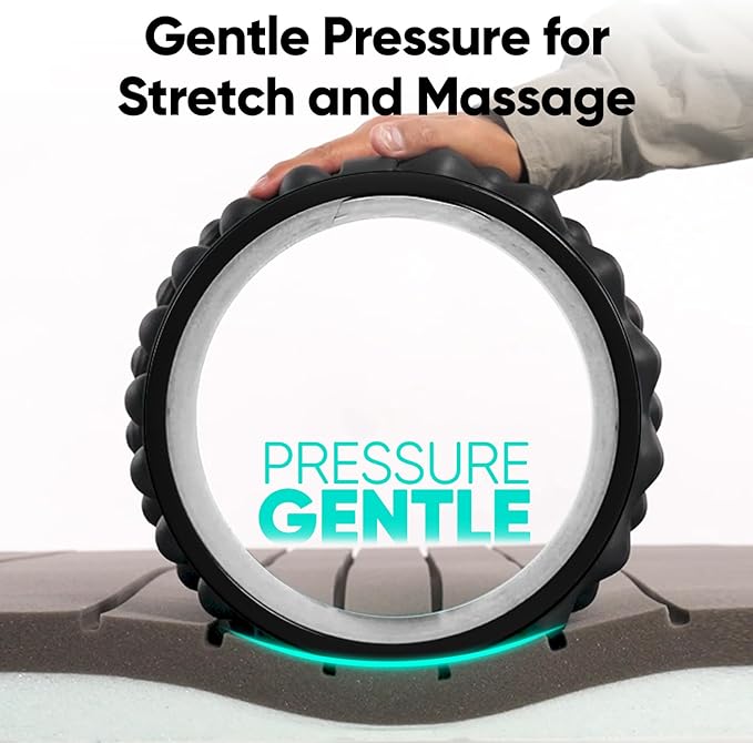 FitBeast Back Roller, Back Wheel Foam Roller - Targeted Muscle Roller for Deep Tissue Massage, Back Stretcher - Bloomnest