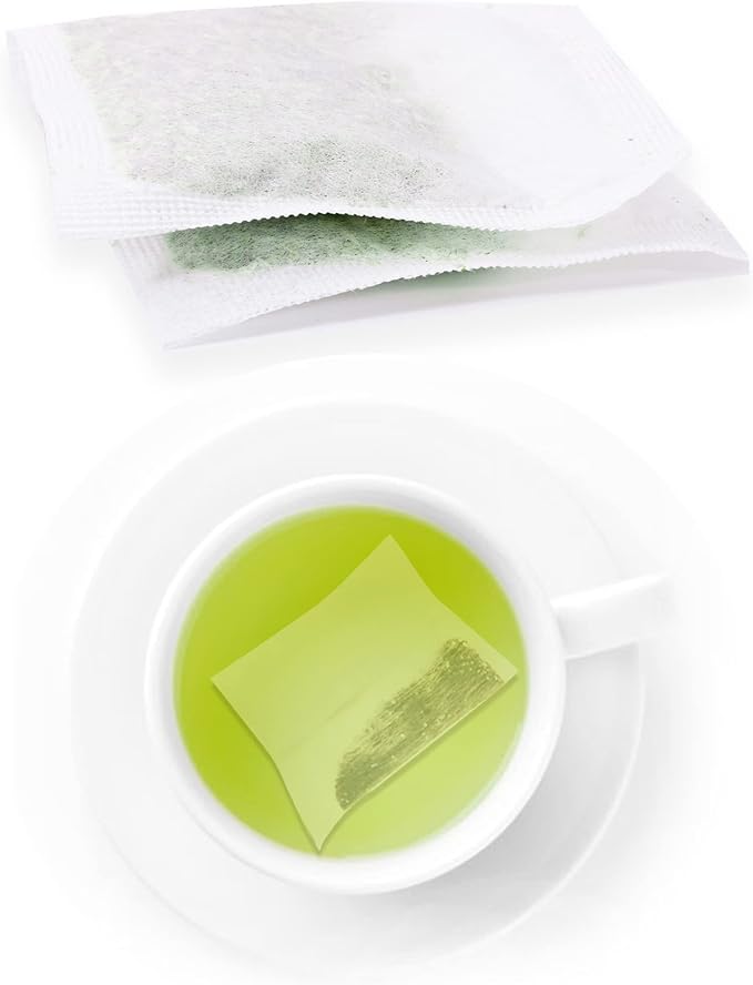 Japanese Green Tea Co. 144 Pcs Disposable Tea Bags for Loose Leaf Tea – Oversized Empty Sachets with Tight Seal (3.5" x 2.8") – Convenient Tea Infuser for Loose Tea Leaves - Bloomnest