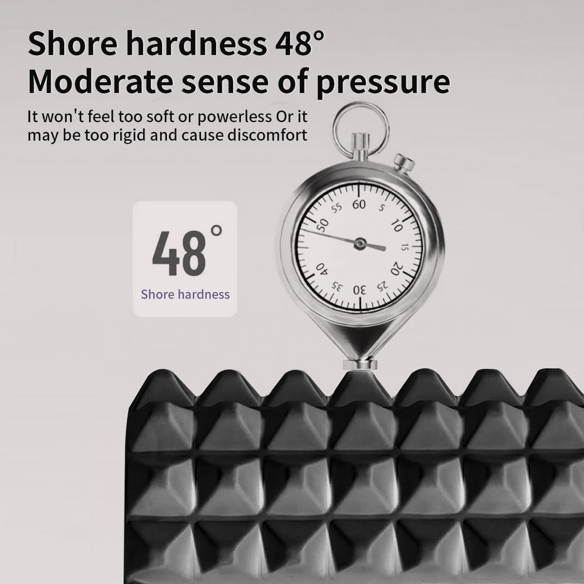 RUNWE Foam Roller with Stand - Bracket Foam Roller for Back Pain, 21 inch Trigger Point Deep Tissue Massage Roller, Medium Density Grid Bracket Foam Rollers, Leg Roller for Muscles Deep Tissue