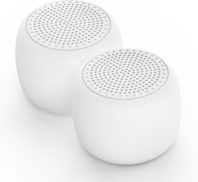 Babelio White Noise Sound Machine for Adults Kids Baby, Mini, 15 Non-looping Sounds, Timer, Memory Function, Easy to Pocket and Travel White 2 Pack - Bloomnest