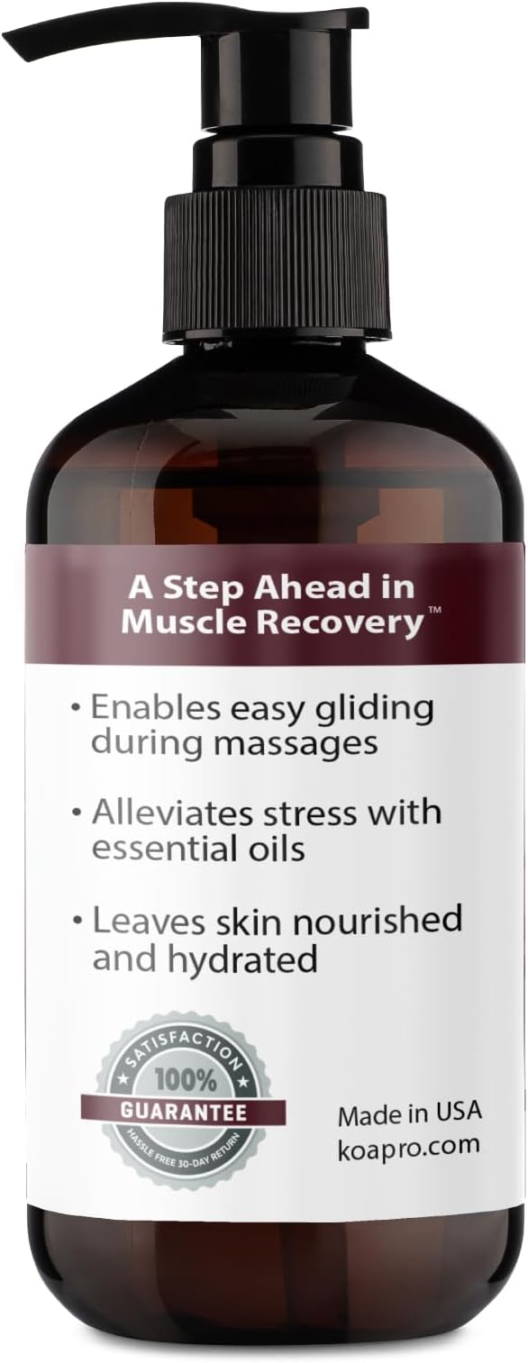 KOAPro Massage Oil for Massage Therapy 2 Pack - Lavender Massaging Oil for Muscle Relaxing, Premium Arnica Massager Oil for Pain Relief, Natural Anti Cellulite Extract for All Skin Types 8 Fl Oz - Bloomnest