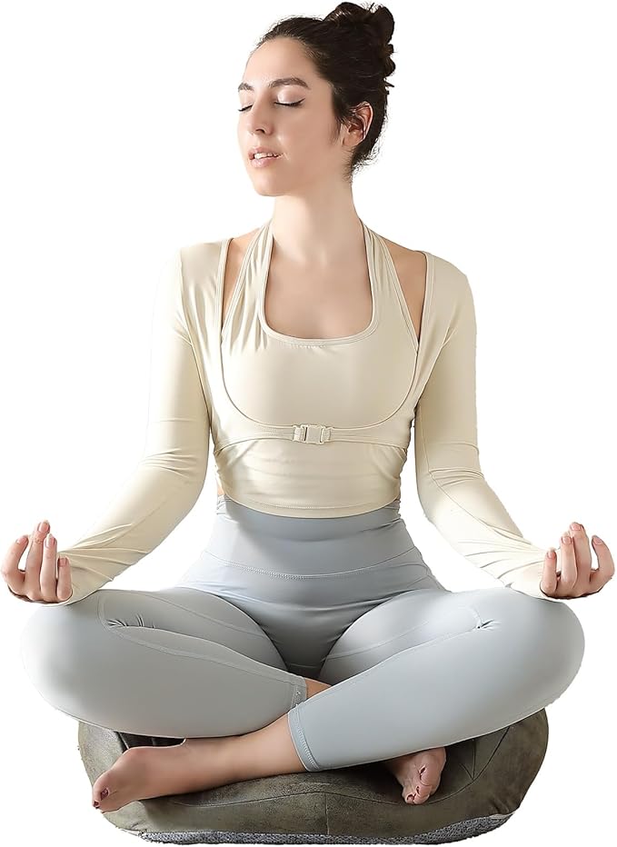 Meditation Cushion, Comfortable Floor Pillow for Adults Sitting, Reading, Yoga, Large Floor Cushion Seating for Living Room Tatami Home Decor