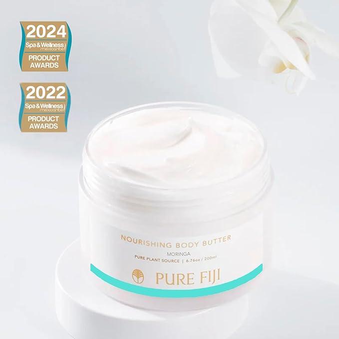 PURE FIJI Nourishing Body Butter, Moringa (6.7oz/200ml) - Bloomnest