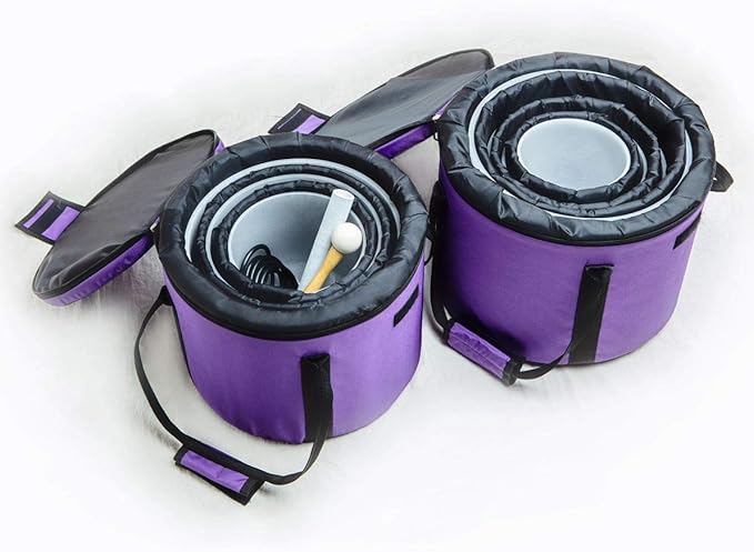 Leize 6-12 inch Chakra Tuned 432hz Set of 7 Flawless Quartz Crystal Singing Bowls with Heavy Duty Carrying Cases and Singing Bowl Mallet Suede Strikers