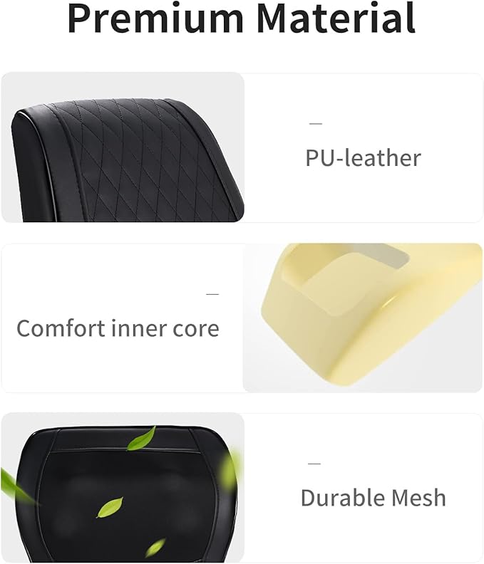 Boriwat Back Massager with Heat, 3D Kneading Massage Pillow for Back, Neck, Shoulder, Leg Pain Relief Deep Tissue, Gifts for Women Men Mom Dad - Bloomnest