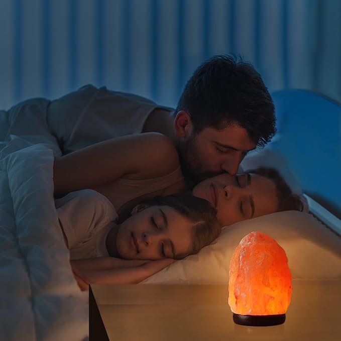 5.5 Inch Himalayan Salt Lamp Night Light with Remote Control, Upgraded 16 Colors Changing & 4 Light Modes LED USB Salt Rock Lamp, Natural Crystal Pink Mini Small Salt Lamp for Home Decor - Bloomnest