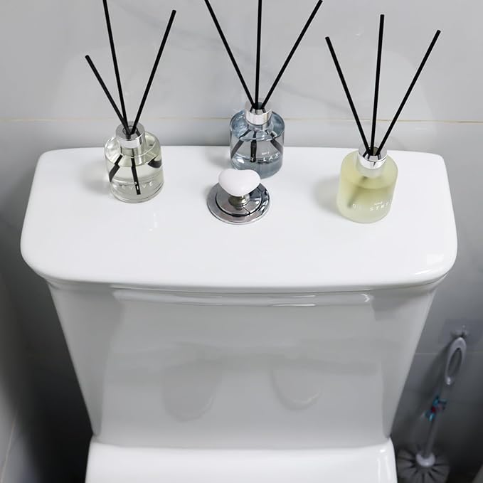 3 Pack Fragrance Reed Diffuser, 50 ML Gardenia Jasmine White Tea Freesia Aromatherapy Scent Diffuser Set with 12 Black Fiber Sticks,Air Freshener for Bedroom Bathroom Office - Bloomnest