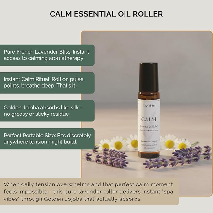 Lavender Relaxation Gifts for Women | Home Spa Kit with 5 Self Care Products for Deep Relaxation with Aromatherapy Candle, Bath Bomb, Soak, Body Butter & Roller. Lavender Gifts for Women Self Care. - Bloomnest