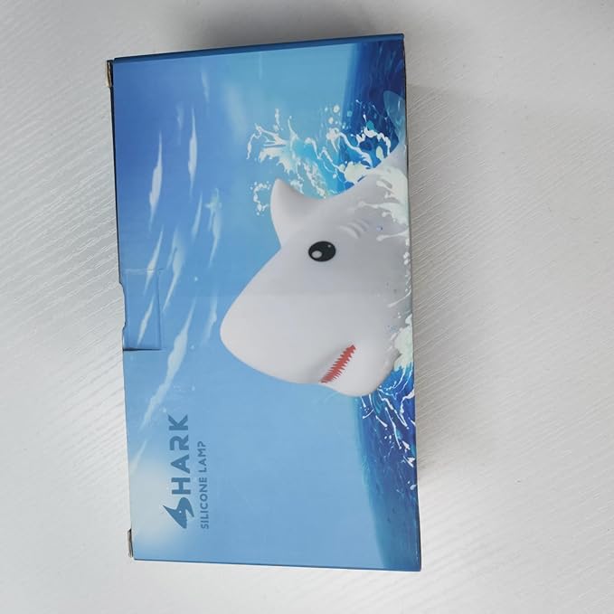 Tremdwoto Night Light for Kids, 7 Colors Shark Night Light Rechargeable Squishy Silicone LED Nightlight Lamp as Birthday Christmas Gifts for Baby Boys Children Toddlers Tween Girls Nursery - Bloomnest