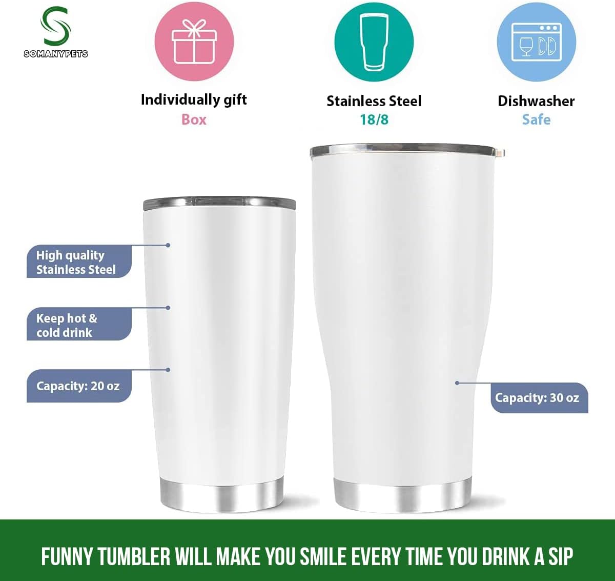 Personalized World's Greatest Farter I Mean Father Gift for Husband Tumbler Cup, Dad, Papa, Grandpa 20oz Insulated CoffeeTea Tumbler with Lid