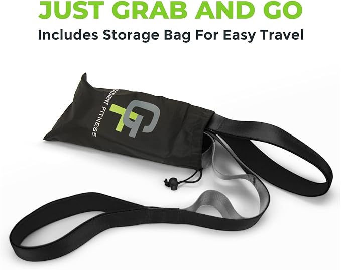 Gradient Fitness Stretching Strap for Physical Therapy, 12 Multi-Loop Stretch Strap 1.5" W x 8' L, Neoprene Handles, Physical Therapy Equipment, Yoga Straps for Stretching, Leg Stretcher. - Bloomnest