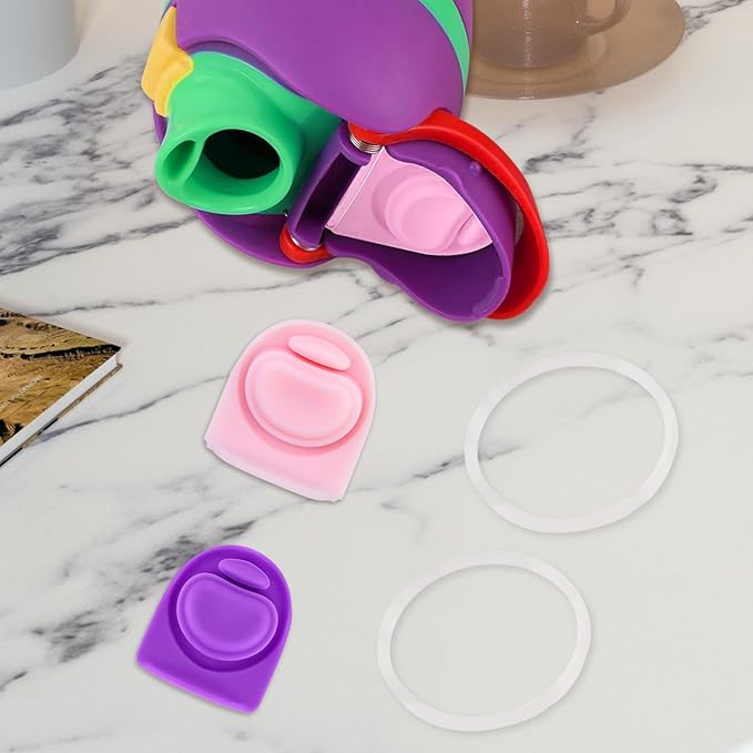 2 Sets Replacement Stopper and O Ring Gasket Compatible with Owala FreeSip 24oz 32oz,Water Bottle Lid Insert Cap Rubber Seal Parts for Owala 16/19/24/32/40oz Mouthpiece Accessories FA1 Frokolla