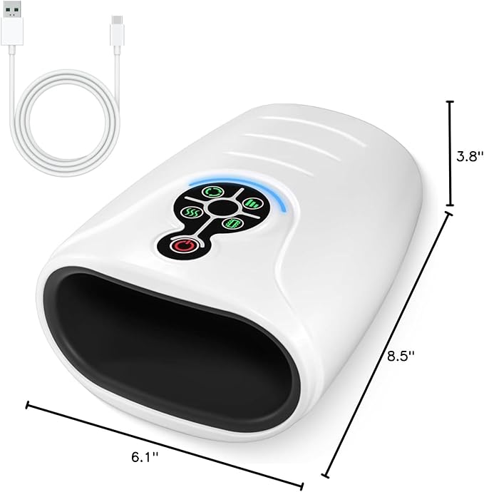 AERLANG Hand Massager,Birthday gifts for women Mom,Valentines Day Gifts for Her Hand Massage Machine with Heat and compression Electric Hand Massager for Arthritis and Carpal Tunnel Cordless Massagers
