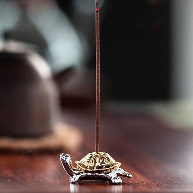 ZYAMY 2pcs Zinc Alloy Animal Incense Holder Snail Shape Incense Holder and Tortoise Shape Incense Holder Incense Clips for Stick Censer, Joss Stick, Tower Incense, Incense Coil - Bloomnest