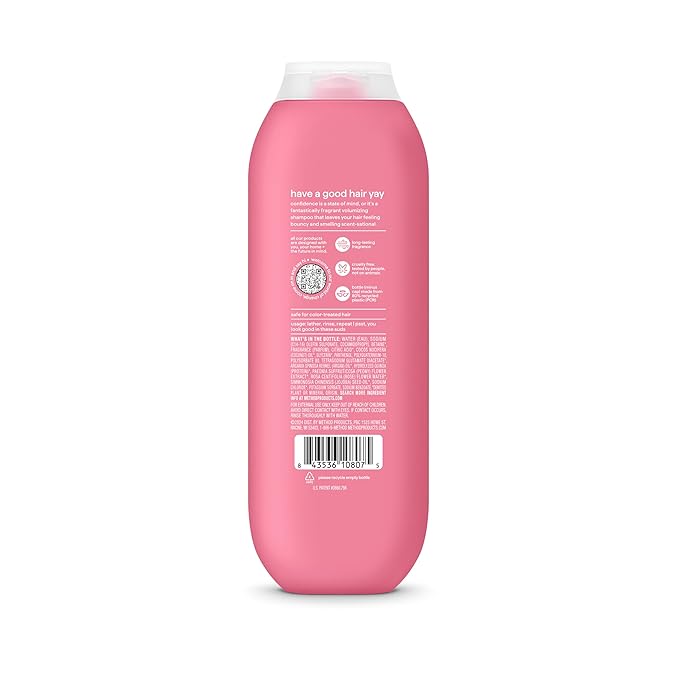 Method Volumizing Shampoo, Pure Peace with Rose, Peony, and Pink Sea Salt Scent Notes, Paraben and Sulfate Free, 14 oz (Pack of 1) - Bloomnest