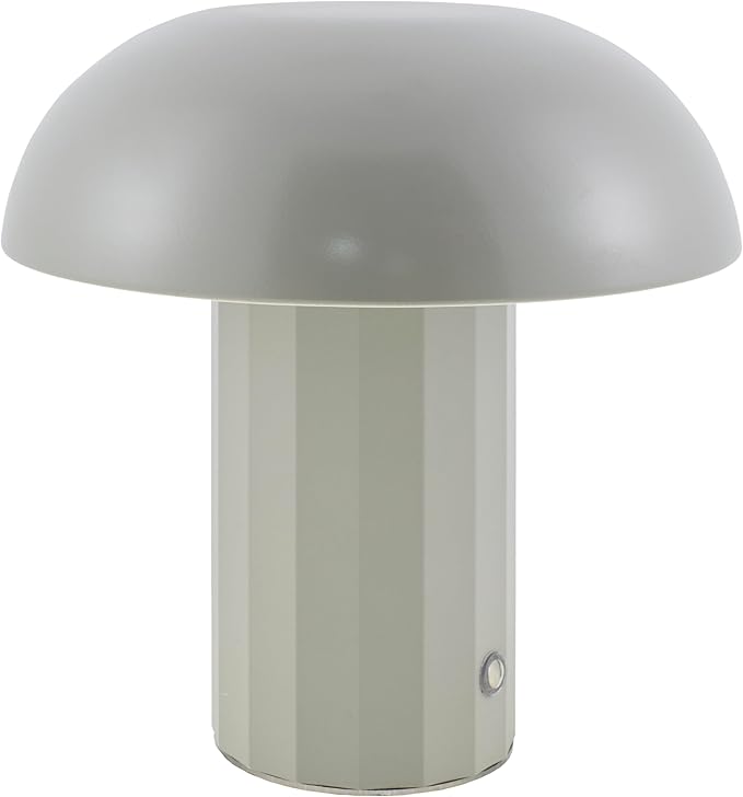 Mark&Day Table Lamps, Saturnino Traditional Gray Bedside Table Lamp for Nightstand Bedroom, Living Room or Office (8" H x 7" W x 7" D) - Bloomnest