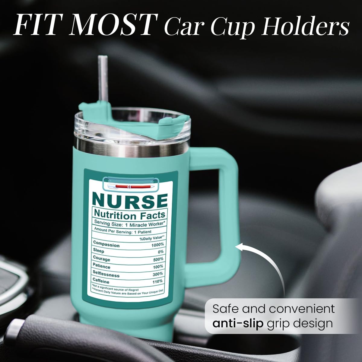 Nurse Gifts 40oz Stainless Steel Insulated Tumbler - Coffee Cup for Nurses Week, Appreciation Gifts
