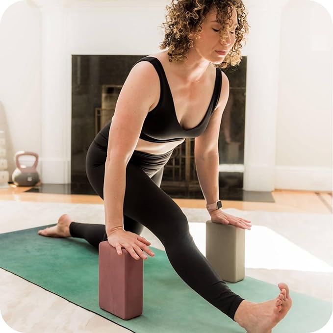 WeGym Yoga Mat, 4mm Cushioned Exercise Mat for Yoga, Pilates, Home Workouts - Anti Slip Polyurethane Suede Yoga Mat with Carrying Strap - Bloomnest