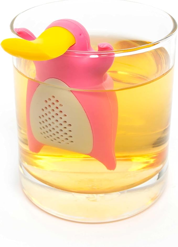 Tea Infuser for Loose Leaf Tea - Par-Tea Pack Silicone Strainer Animals, A Fun and Ideal Gift for Tea Lovers, Friends, and Family, 5-Pack Loose Leaf Steeper Set in Soft Multi-Color Designs - Bloomnest