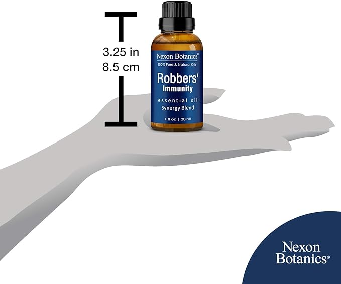 Robbers' Immunity Essential Oil Blend 30 ml - Immune Boost Aromatherapy for Diffusers - Natural Shield Against Impurities - Nexon Botanics - Bloomnest