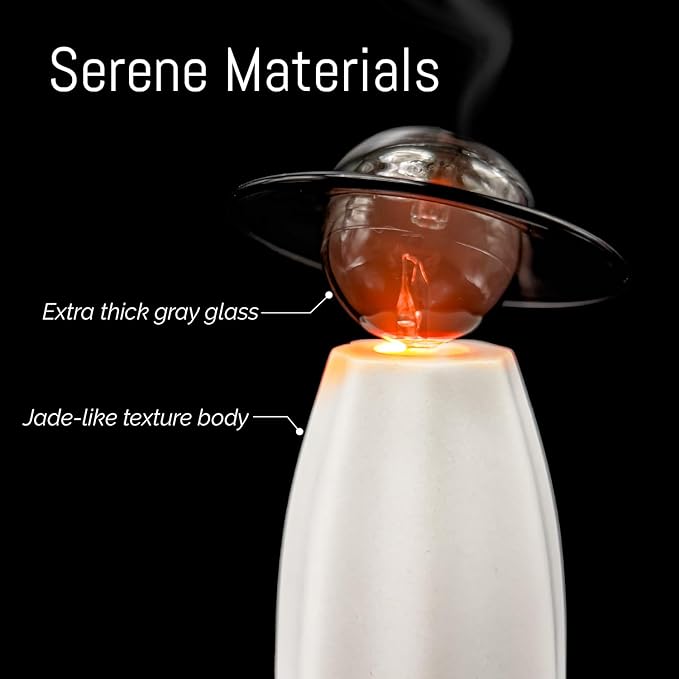 Scarecrow Waterless Essential Oil Diffuser Glass Nebulizing Diffuser for Large Room Wireless Portable Rechargeable Aroma Diffuser Glass Aromatherapy Diffuser for Home Office Yoga Spa Gift of Fragrance CHEZARTEMIS