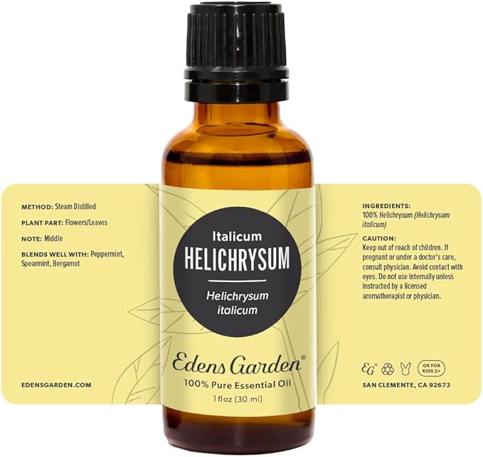 Edens Garden Helichrysum- Italicum Essential Oil- 100% Pure Premium Grade, Undiluted, Natural, Therapeutic, Aromatherapy, The Best for Diffuser, Skin, Face, Hair 30 ml (1 fl oz) EdensGarden