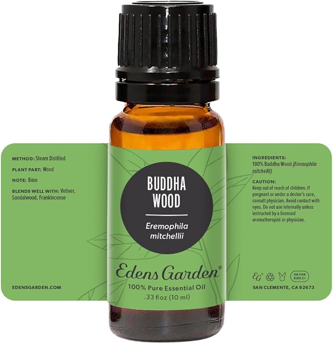 Edens Garden Buddha Wood Essential Oil, 100% Pure Therapeutic Grade (Undiluted Natural/Homeopathic Aromatherapy Scented Essential Oil Singles) 10 ml EdensGarden