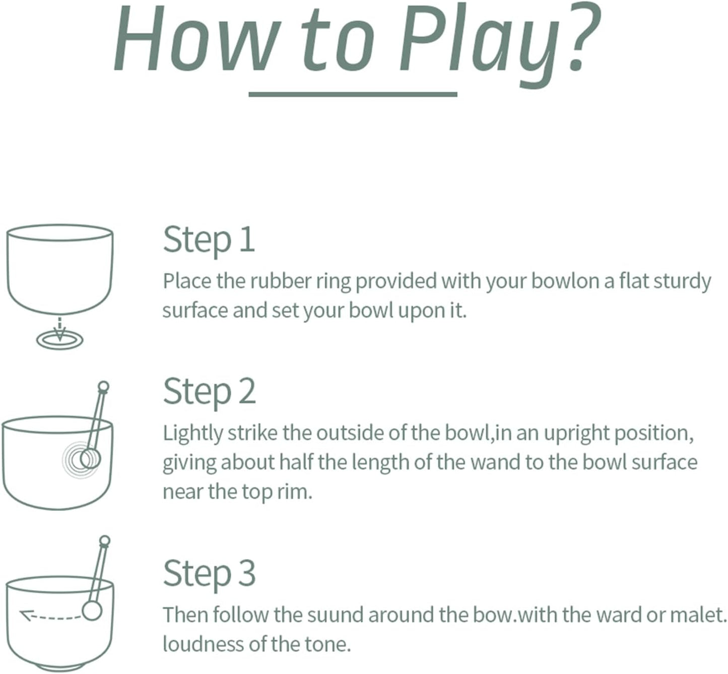 Hye-eun Set of 2 Crystal Singing Bowls 432HZ Chakra Tuned Bowl 8"F 10"C with Carrying Case Sound Healing Bath Keep Balance Therapy Meditation Yoga